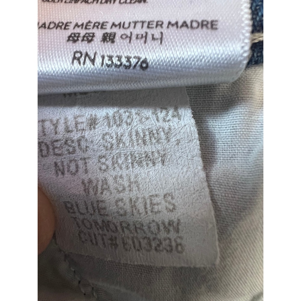 MOTHER Skinny Not‎ Skinny Jeans Blue Skies Tomorrow Women's Size 27 - Picture 11 of 13